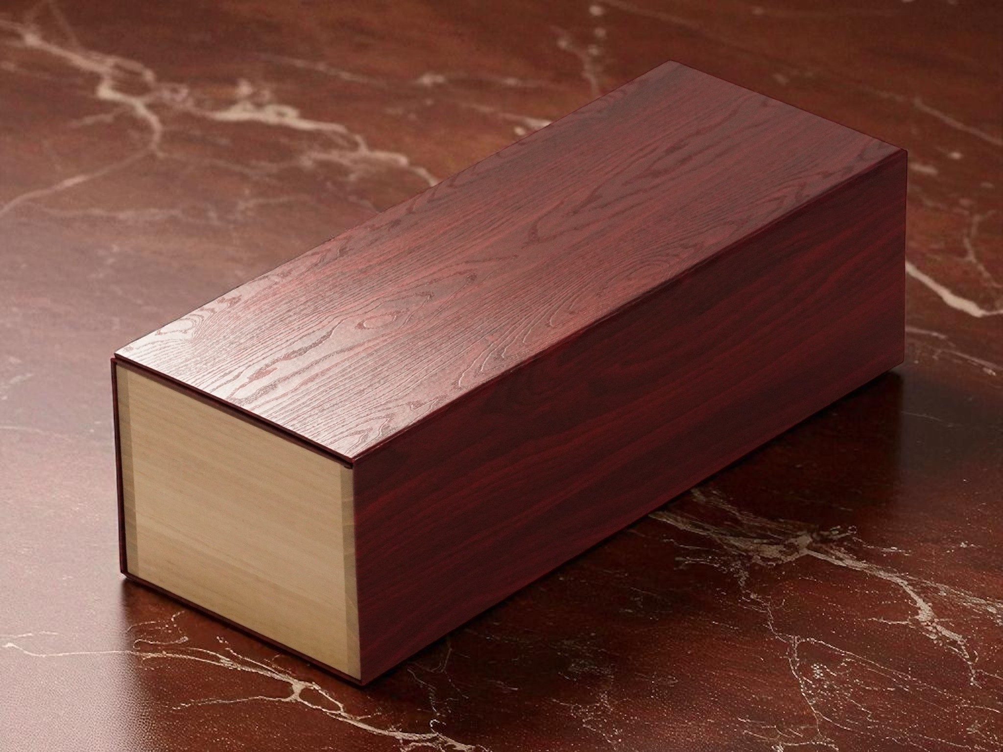 佐賀ダンボール商会 BOXTAILOR｜白スリーブとブラウン内箱の引き出し式高級貼り箱｜洋菓子・チョコレート・日本酒小瓶向けギフトパッケージ